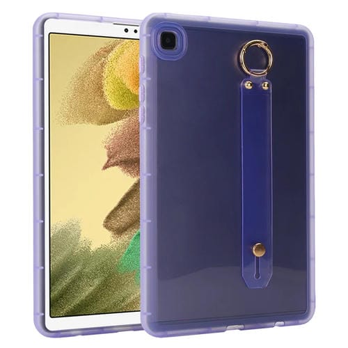 Funda híbrida para Tablet Samsung Galaxy Tab A7 Lite TPU suave con soporte para pulsera (Morado)