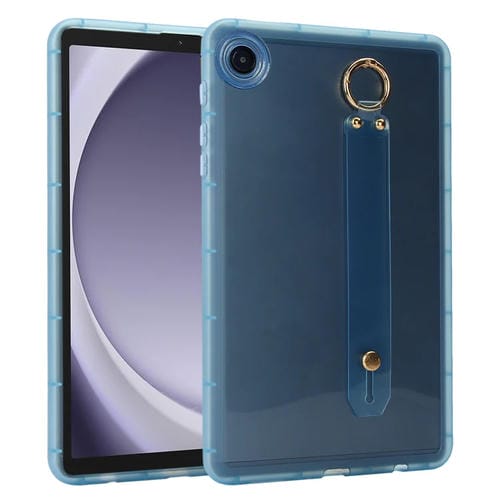 Funda híbrida TPU para Tablet Samsung Galaxy Tab A9+ con Soporte para Pulsera (Azul)