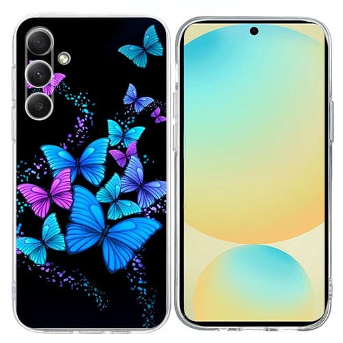 Funda TPU Samsung Galaxy A36 5G Patrón Pintura Colorida (Mariposas de Colores)