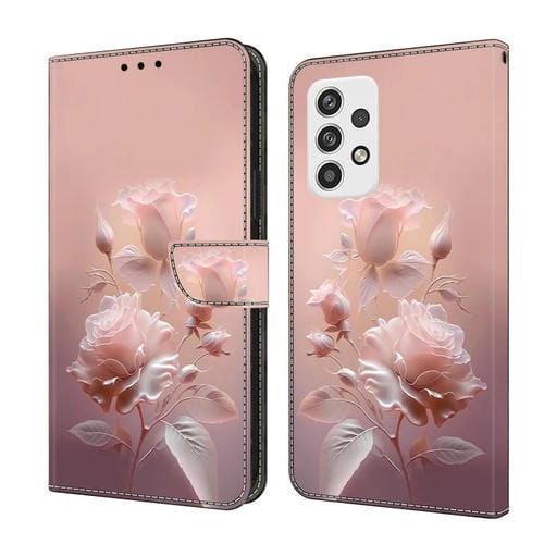 Funda de Piel Samsung Galaxy A32 5G Pintada Fresca Flores de Cerámica
