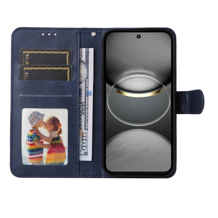 Funda Piel Sintética con Tapa para Tecno Spark 30C (Azul)