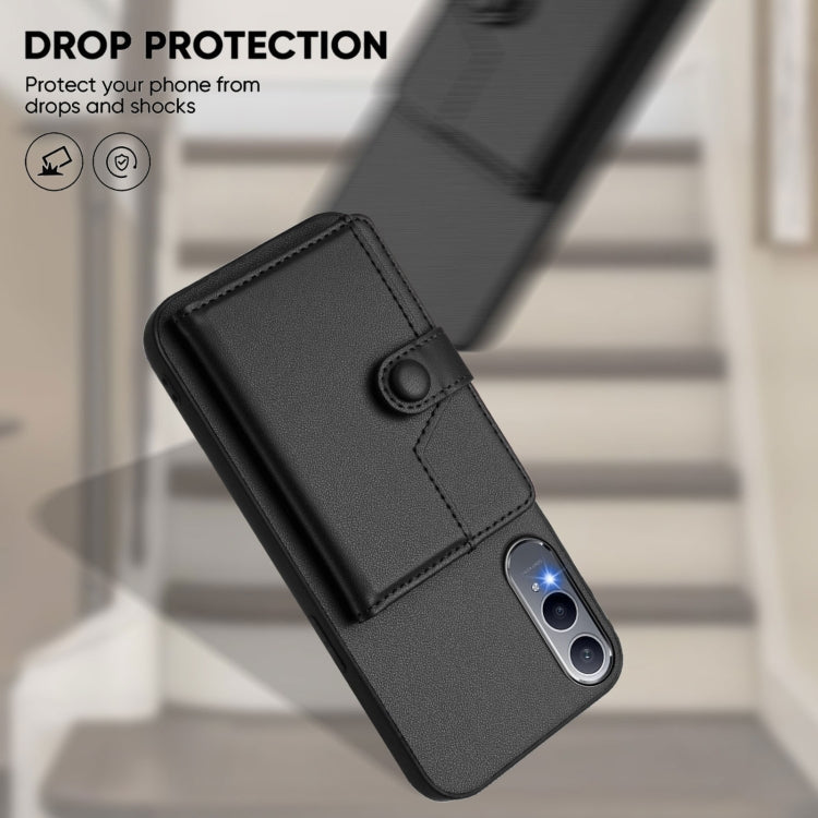 Funda Antirrobo para OnePlus Nord CE4 Lite 5G con Botón y Tarjetero RFID (Negra)