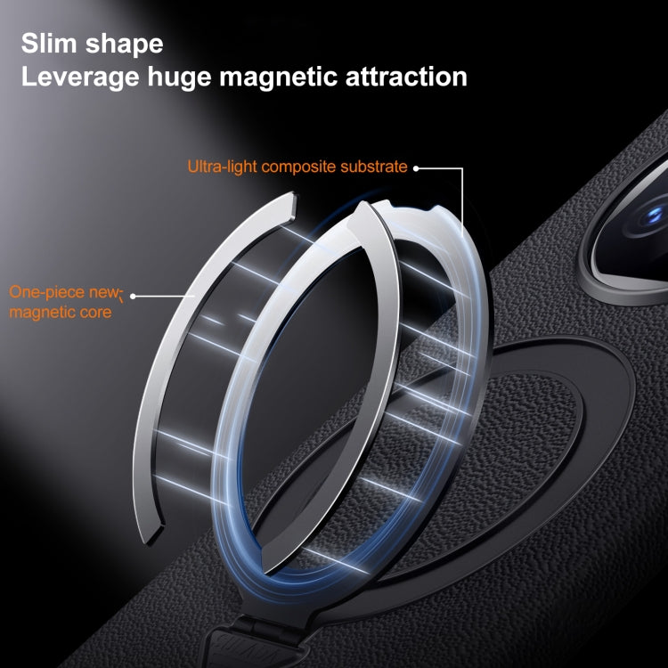 Funda para Teléfono Huawei Mate X5/X3 con Soporte Magnético Magsafe de Cuero Sulada (Marrón)