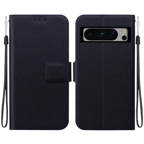 Funda de Cuero Ultrafina con Hebilla Magnética para Google Pixel 8 Pro (Negra)