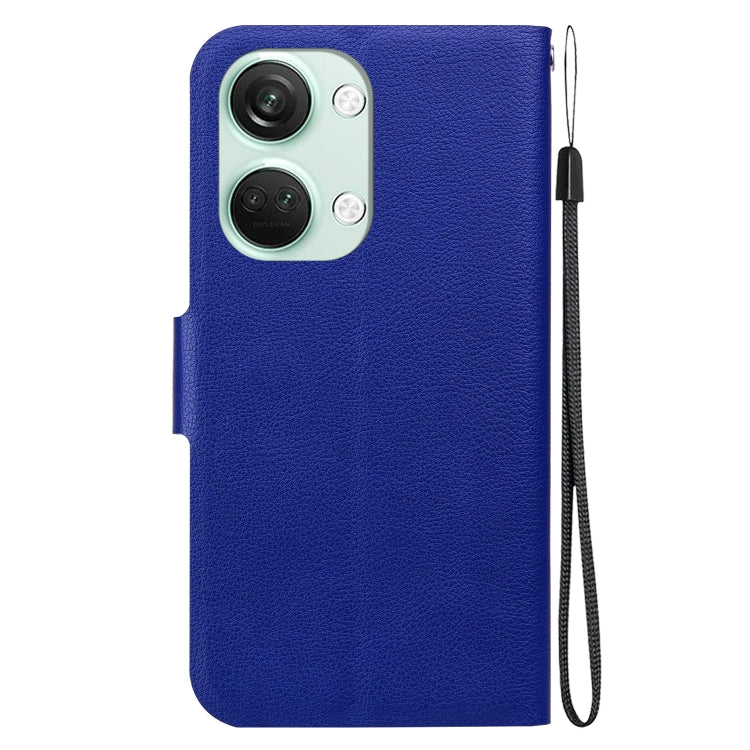 Funda de Cuero con Hebilla Magnética Ultrafina para OnePlus Nord 3 y Ace 2V (Azul)