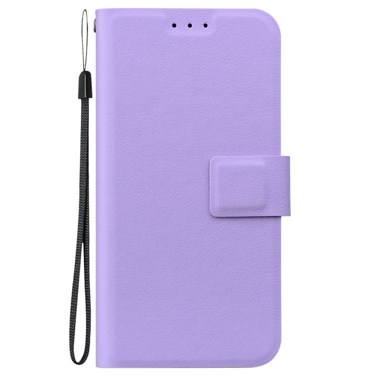 Funda de Cuero Ultrafina con Hebilla Magnética para iPhone 16E (Morado)