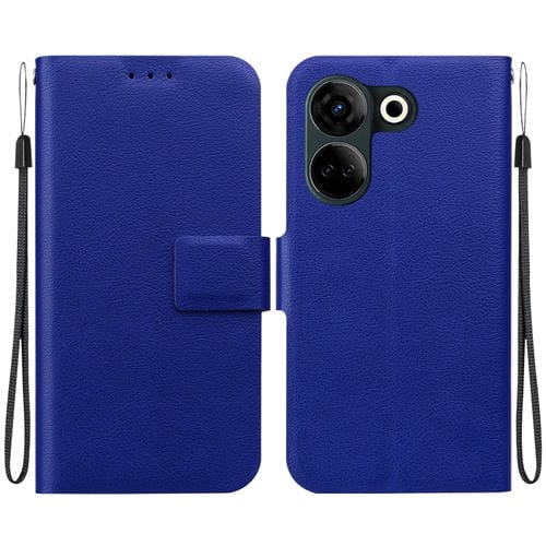 Funda de Cuero con Hebilla Magnética Ultrafina para Tecno Camon 20 y Camon 20 Pro 4G (Azul)