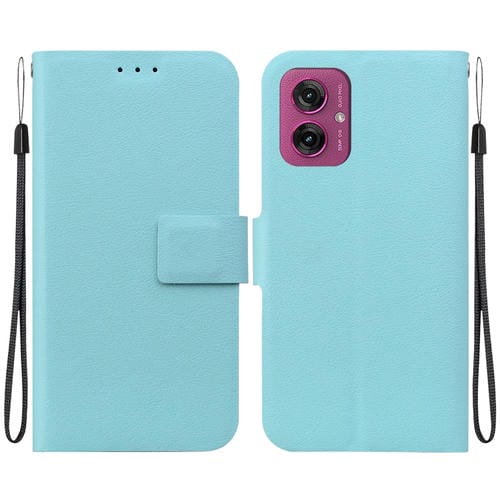 Funda de Cuero Ultradelgada con Hebilla Magnética para Motorola Moto G55 (Verde)