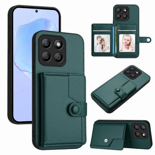 Funda para Teléfono Honor X8B con Botón Global y Antirrobo Rfid (Verde)