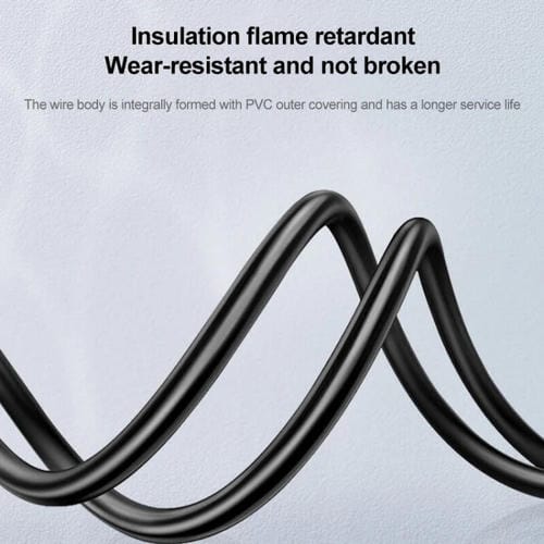 Cable de Alimentación para Ordenador con Enchufe Estadounidense de 3 Pines, 3 Metros (Negro)