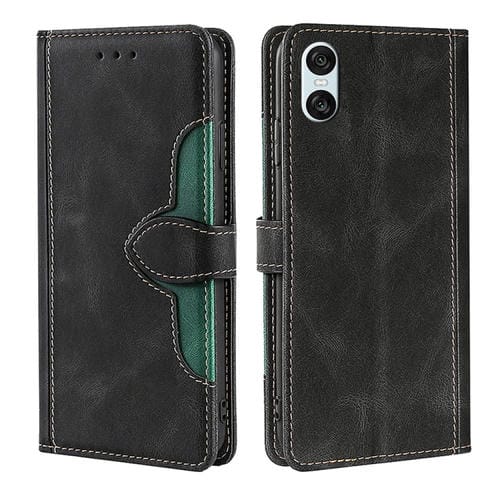 Funda de Cuero Sony Xperia 10 Vi con Hebilla Magnética y Tacto Agradable (Negra)