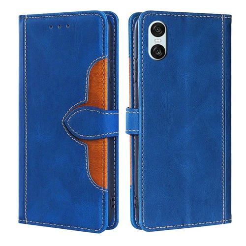 Funda de Cuero Sony Xperia 10 Vi con Hebilla Magnética y Tacto Agradable (Azul)