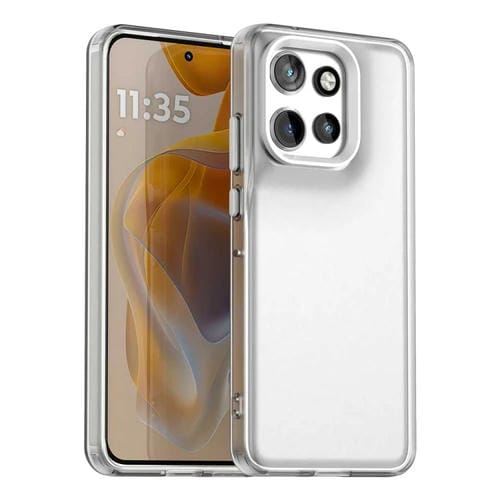 Funda Híbrida TPU a Prueba de Golpes para Motorola Edge 50 Neo 5G Candy PC (Blanca)