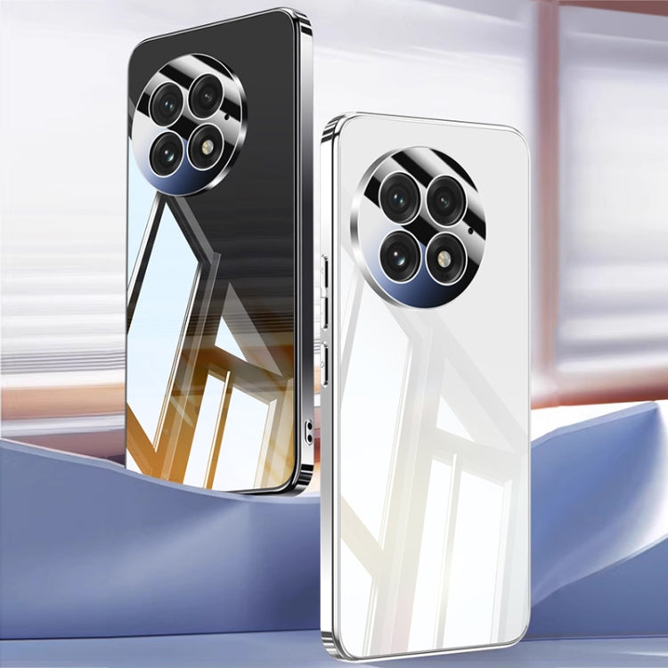 Funda para Teléfono OnePlus 13 a Prueba de Golpes con Cobertura Total y Cristal de Hielo (Plateada)