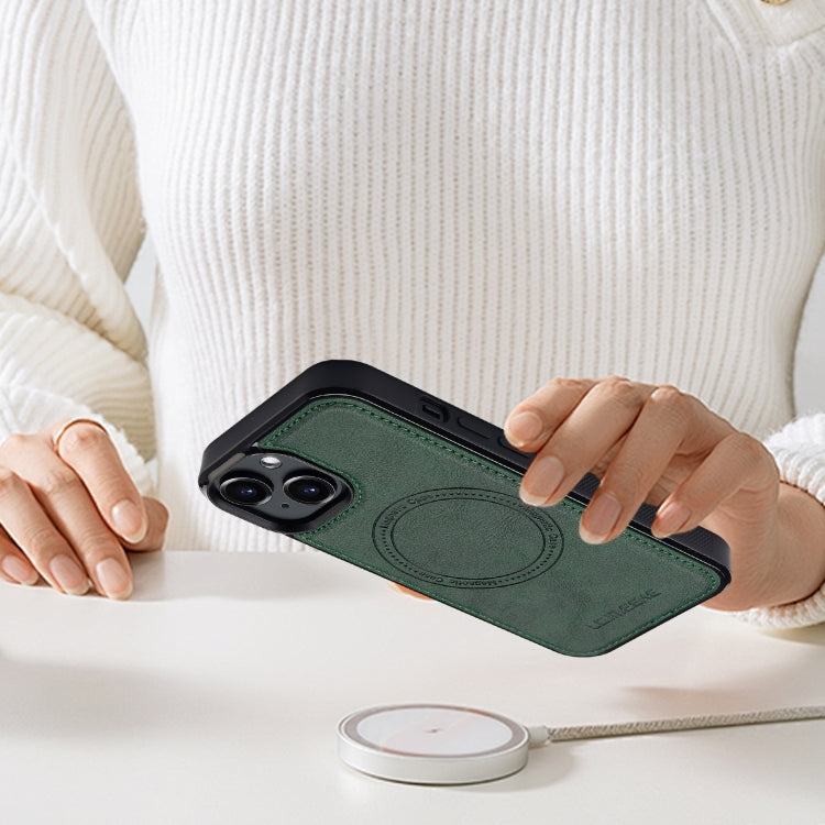 Funda para Teléfono Lc.Imeeke Magsafe para iPhone 15 Plus/14 Plus (Verde)