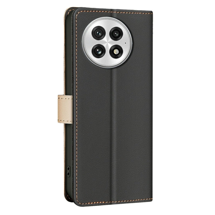 Funda de Cuero Antirrobo con Protección RFID para OnePlus 13 (Negro)