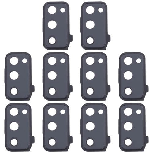 Tampa da Lente da Câmara Traseira Samsung Galaxy S20 FE SM-G780F (10 Peças) (Preta)