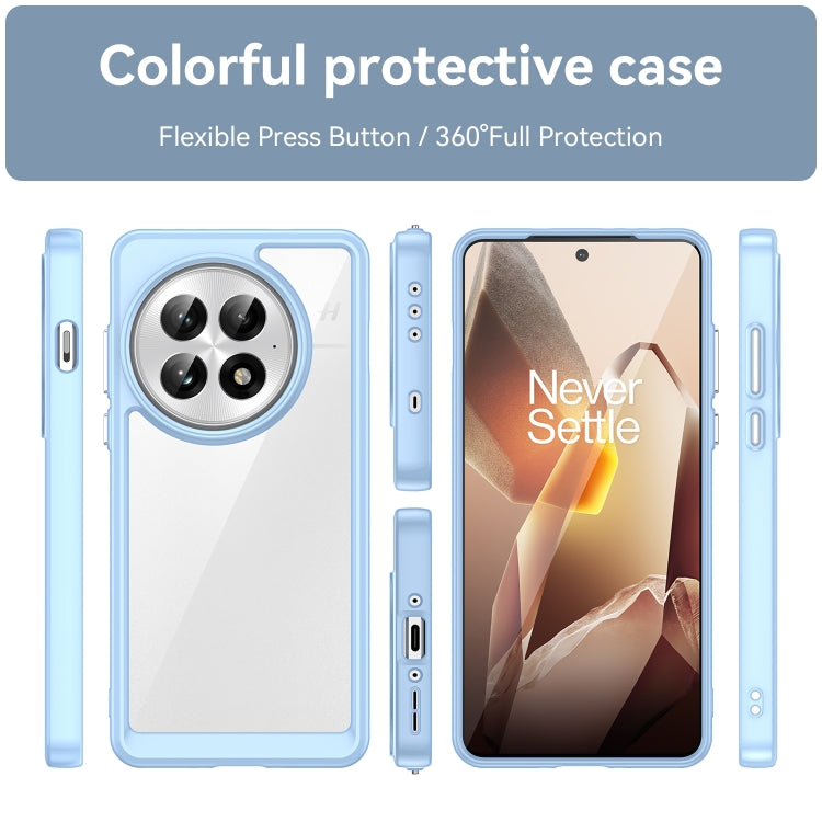 Funda Híbrida TPU Acrílica para OnePlus 13 Serie Colorida (Azul)