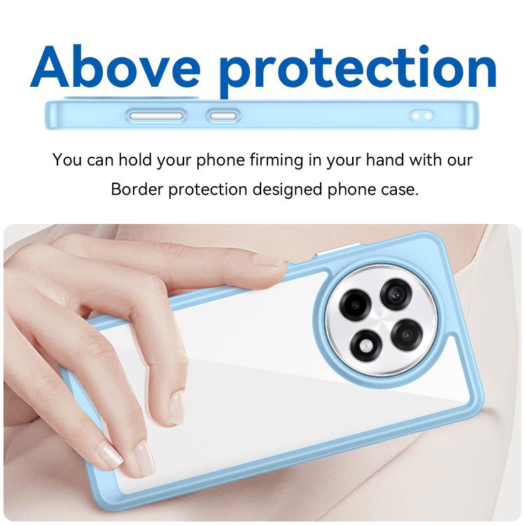 Funda Híbrida TPU Acrílica Serie Colorida para OnePlus Ace 5 Pro 5G (Azul)