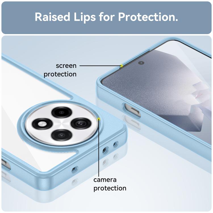 Funda Híbrida TPU Acrílica Serie Colorida para OnePlus Ace 5 Pro 5G (Azul)