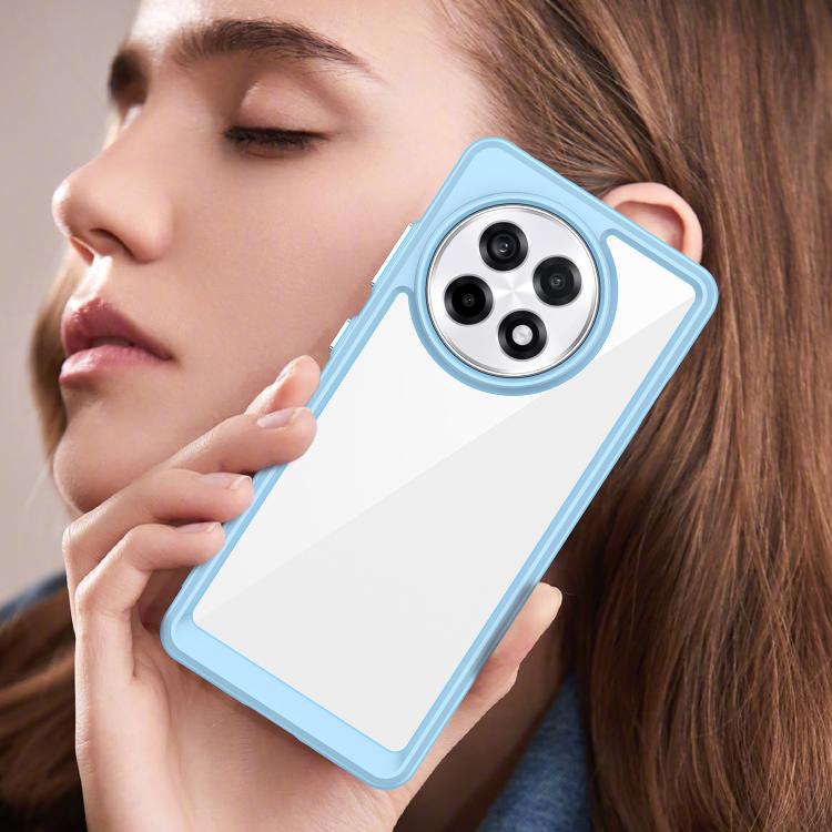 Funda Híbrida TPU Acrílica Serie Colorida para OnePlus Ace 5 Pro 5G (Azul)