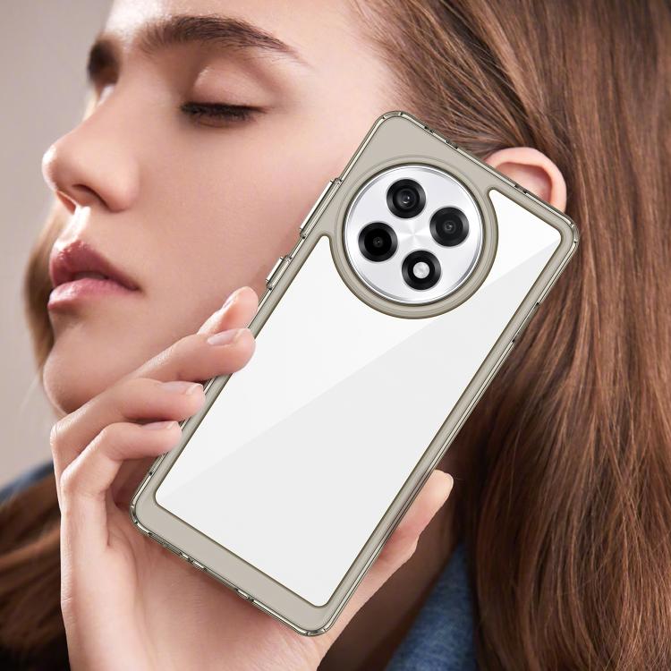 Funda Híbrida Acrílico y TPU OnePlus Ace 5 5G Serie Colorida (Gris Transparente)