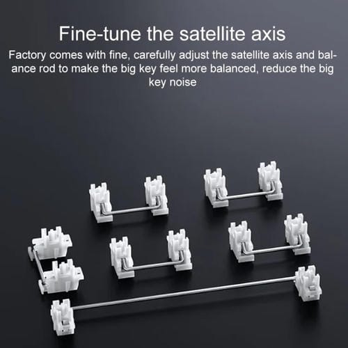 Teclado Mecánico Aula F87 87 Teclas con Cable, 2,4G y Bluetooth RGB Personalizado (Blanco, Gris y Azul)