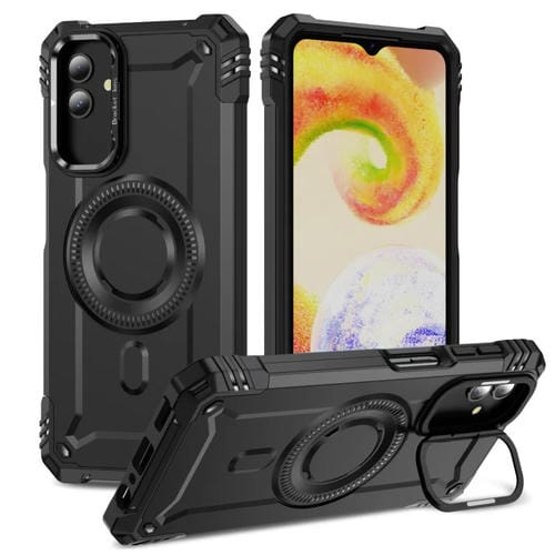 Estuche para Teléfono Samsung Galaxy A04 con Soporte para Lente Magsafe (Negro)
