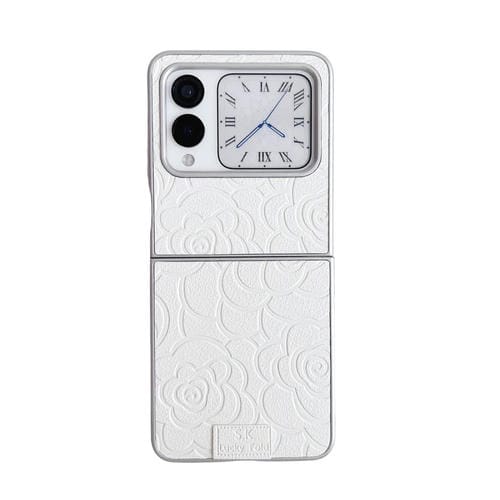Funda para Teléfono Huawei Nova Flip Diseño de Cuadros Camellia PC (Blanca)