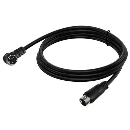 Cable Adaptador de Audio para TV 9 Pines Mini Din Una Sola Curva 0,5 m (Negro)