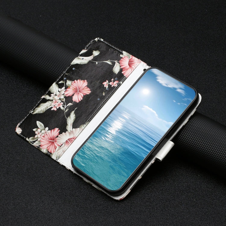 Funda de Cuero para OnePlus 13 con Patrón Mármol y Dibujo de Colores (Azalea)