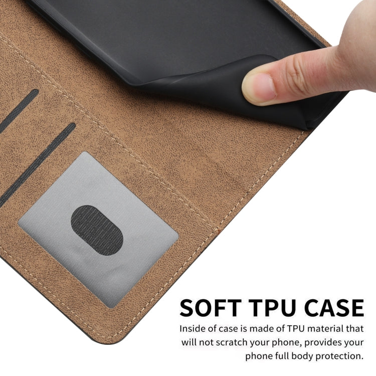 Funda de Cuero con Costuras para OnePlus 13 (Negra) Tacto Agradable