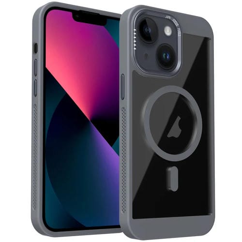 Funda para Teléfono Honeycomb Magsafe iPhone 13 con Sistema de Refrigeración (Gris)