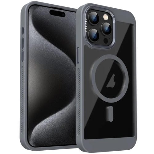 Funda para Teléfono con Sistema de Refrigeración Honeycomb Magsafe para iPhone 15 Pro Max (Gris)