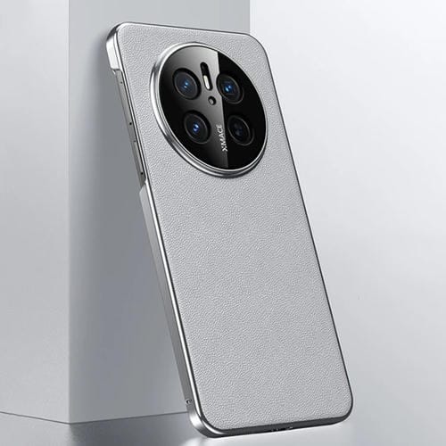 Funda de Cuero para Huawei Mate 70 a Prueba de Golpes (Gris)