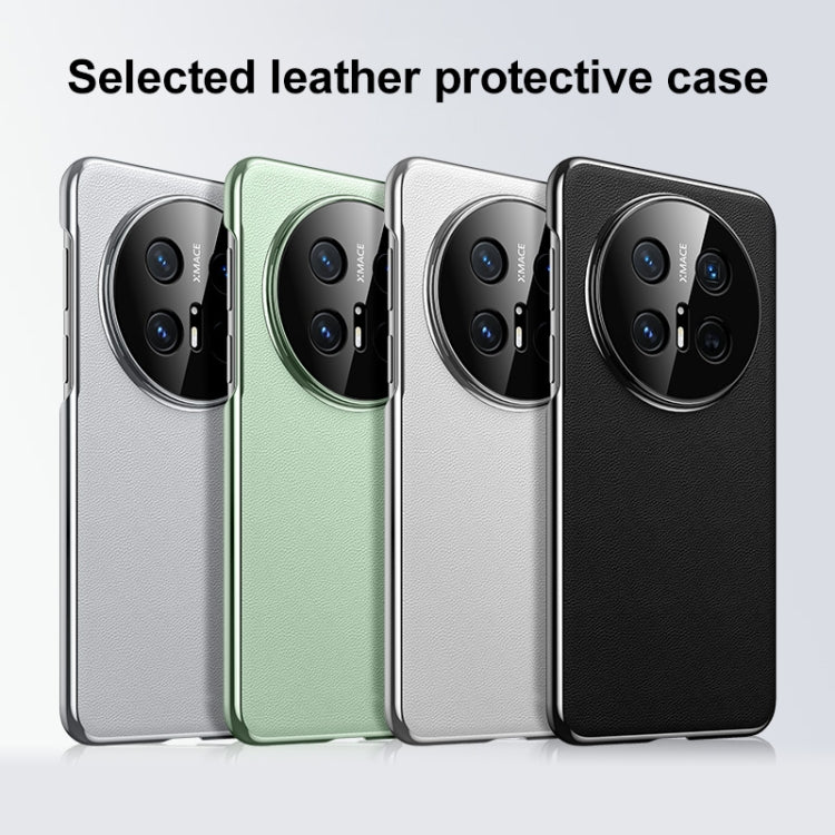 Funda de Cuero para Huawei Mate 70 a Prueba de Golpes (Blanca)