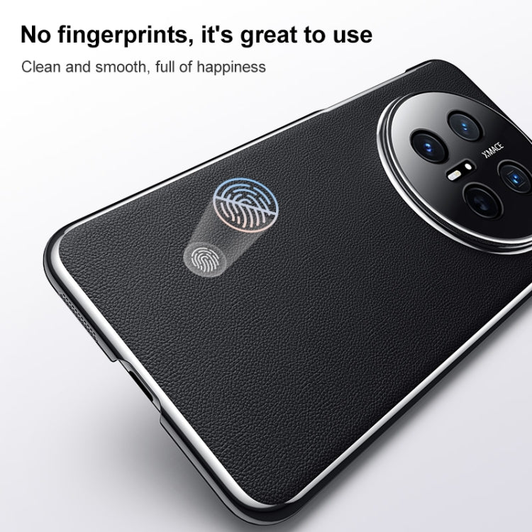 Funda de Cuero para Huawei Mate 70 a Prueba de Golpes (Gris)