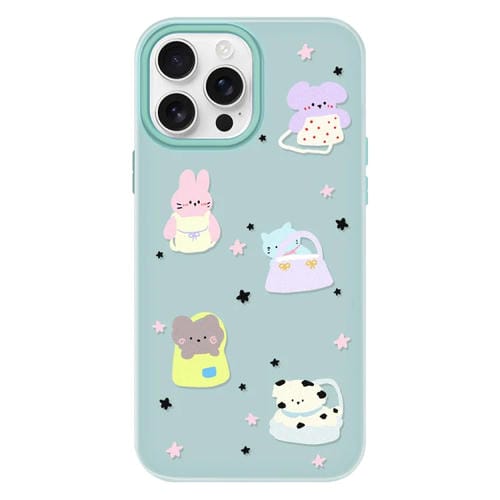 Funda híbrida TPU y PC iPhone 12 Pro Tacto Gelatina (Estrella Verde Claro)