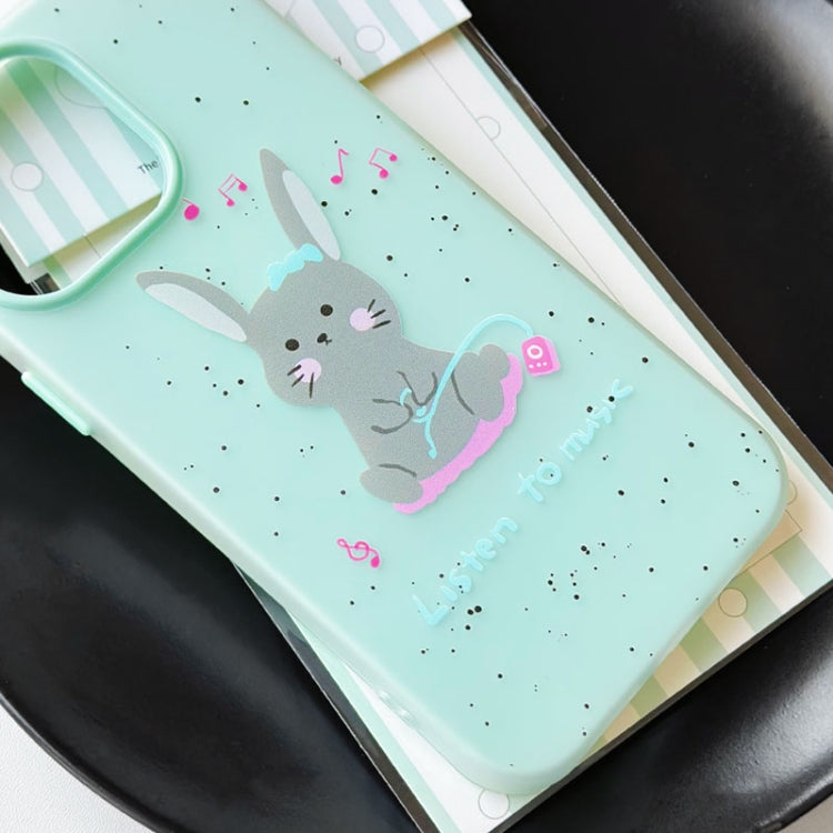 Funda híbrida TPU y PC iPhone 14 Pro con Tacto de Gelatina (Verde Claro)