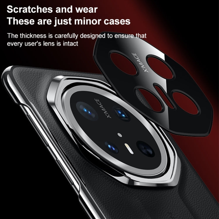 Funda para Teléfono Huawei Mate 70 Pro Diseño Imitación Galvanizada de Platino (Negra)