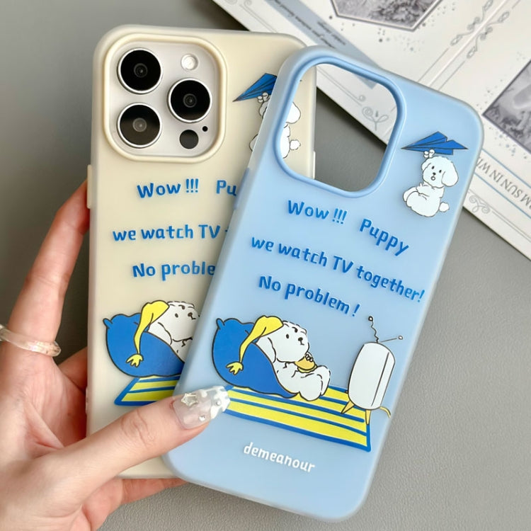 Funda híbrida TPU Policarbonato iPhone 14 Pro Max Tacto de Piel (Verde Claro)