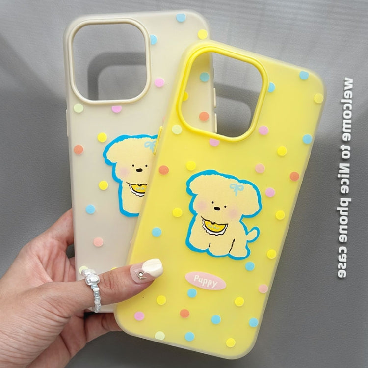 Funda híbrida TPU y PC iPhone 12 con Tacto Sedoso (Perro Largo Verde)