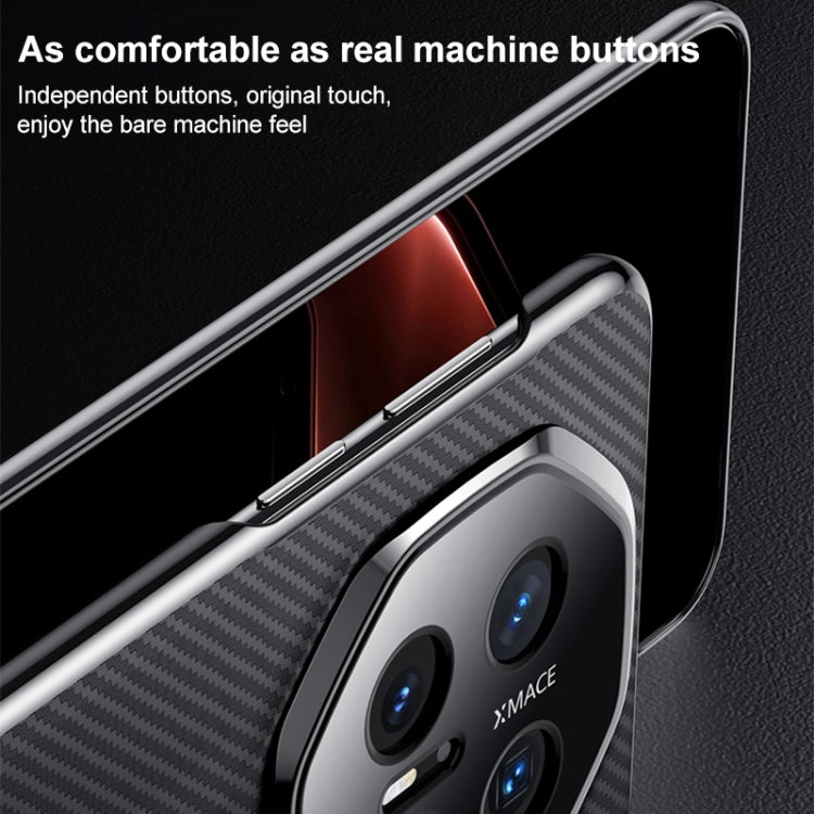 Funda para Teléfono Huawei Mate 70 Rs Diseño Ultimate Platinum Imitación Fibra de Carbono (Negra)
