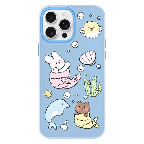 Funda híbrida TPU PC para iPhone 13 Pro con tacto sedoso (Azul Marino)