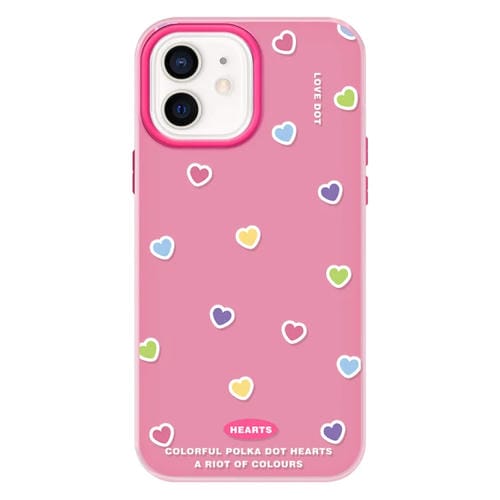 Funda híbrida TPU y PC iPhone 11 Tacto Sedoso (Rojo, Rosa, Amor)