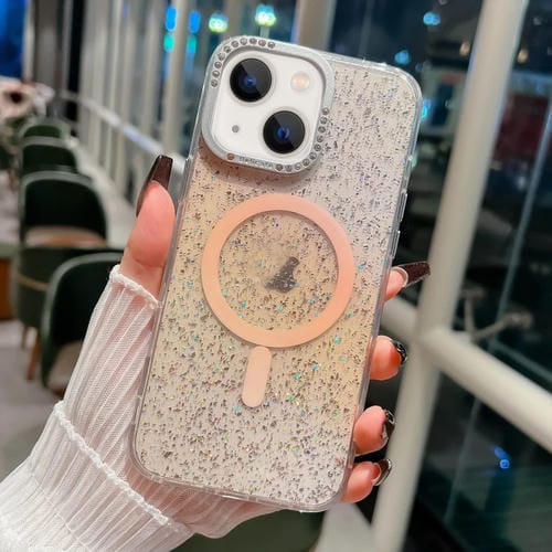 Estuche para Teléfono Blink Series iPhone 13 con Marco de Lente de Metal y Cierre Magnético Magsafe (Dorado)