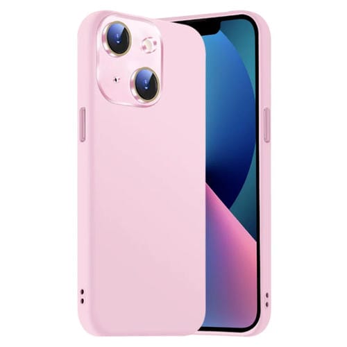 Funda de Silicona Líquida para iPhone 13 con NanoLente (Rosa)