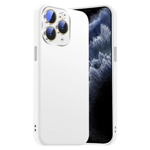 Funda de Silicona Líquida para iPhone 11 Pro con NanoLente (Blanca)
