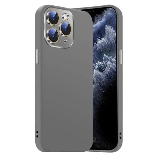 Funda de Silicona Líquida para iPhone 11 Pro con NanoLente (Gris Titanio)