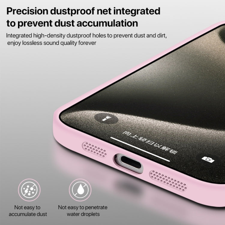 Funda de Silicona Líquida para iPhone 13 con NanoLente (Rosa)